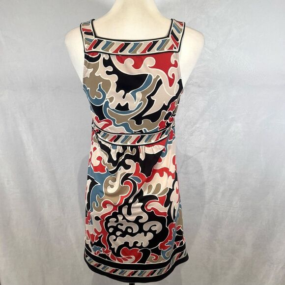 BCBGMaxazria square neck empire waist abstract print dress sizes size XS - Picture 3 of 6